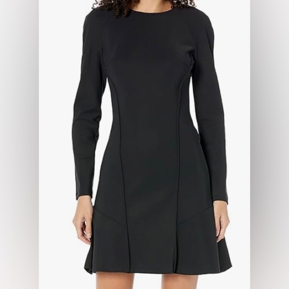 Theory Seam Sculpt Precision Ponte Mini Dress